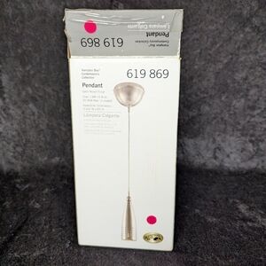 NEW Contemporary Collection Hampton Bay Silver Color Pendant Light  619-869